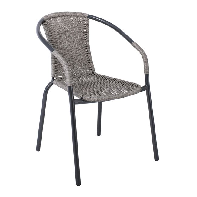 κάθισμα wicker mixed grey Ε2401,1
