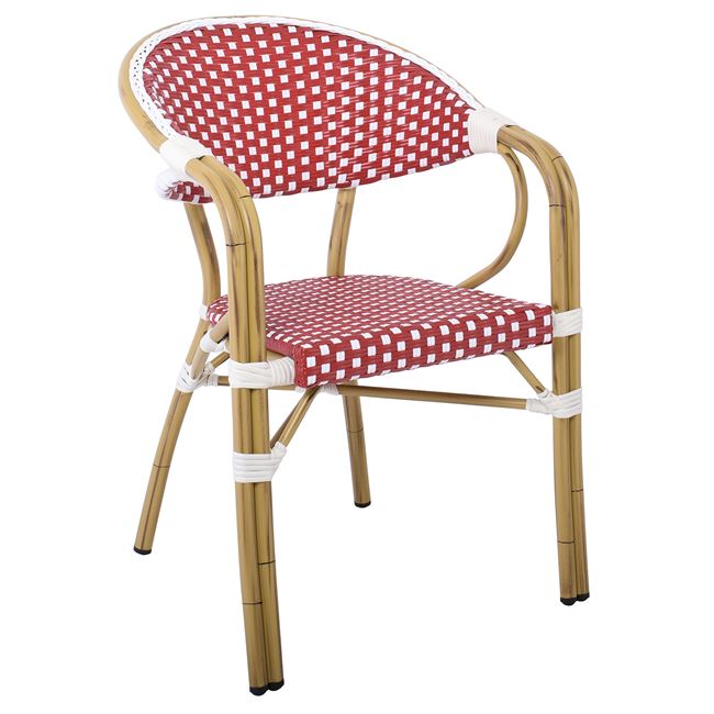 wicker άσπρο, κόκκινο Ε258,4